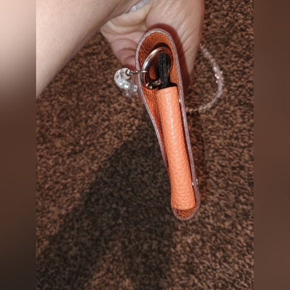 Hermes Leather Purse/Case W/Insert And UNBRANDED Chain. - Picture 4 of 15